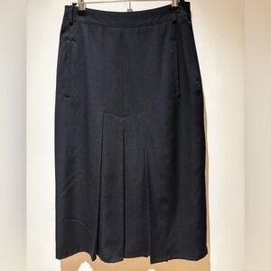 Thought I Was 4 Inches Skinnier Vintage Box Pleat Wool Skirt Made in W. Germany